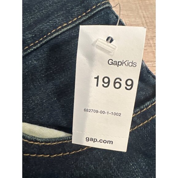 GapKids 1969 Bootcut Jeans 10 Regular Dark Wash Denim Youth - Picture 4 of 7